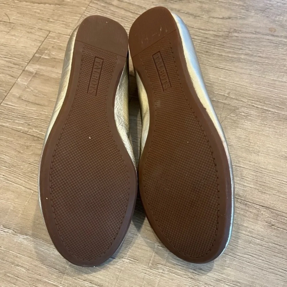 Talbots Women's Gold Ballet Flats 6.5